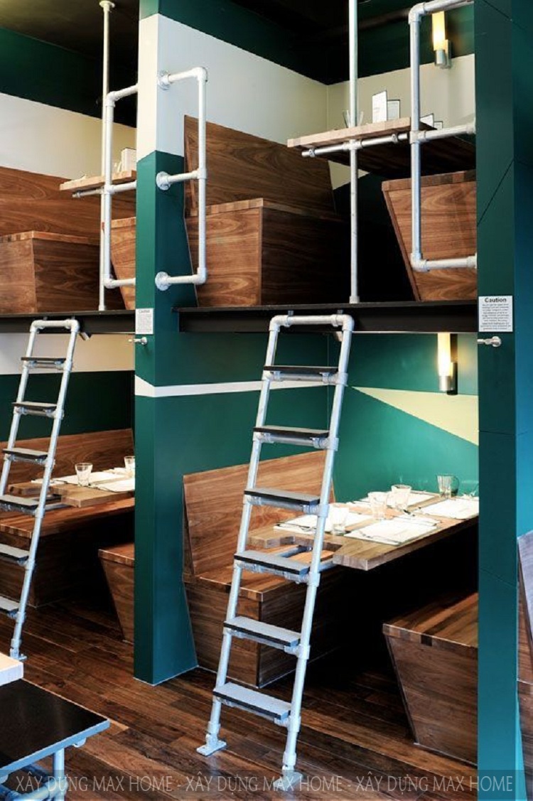 Một thiết kế không gian ăn uống nhà hàng 2 tầng cuốn hút