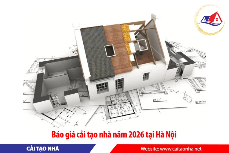 báo giá cải tạo nhà năm 2026 tại Hà Nội