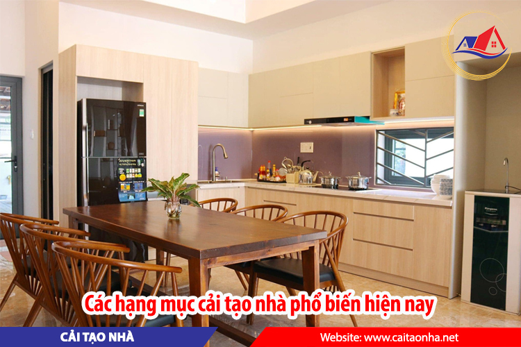 Các hạng mục cải tạo nhà phổ biến hiện nay