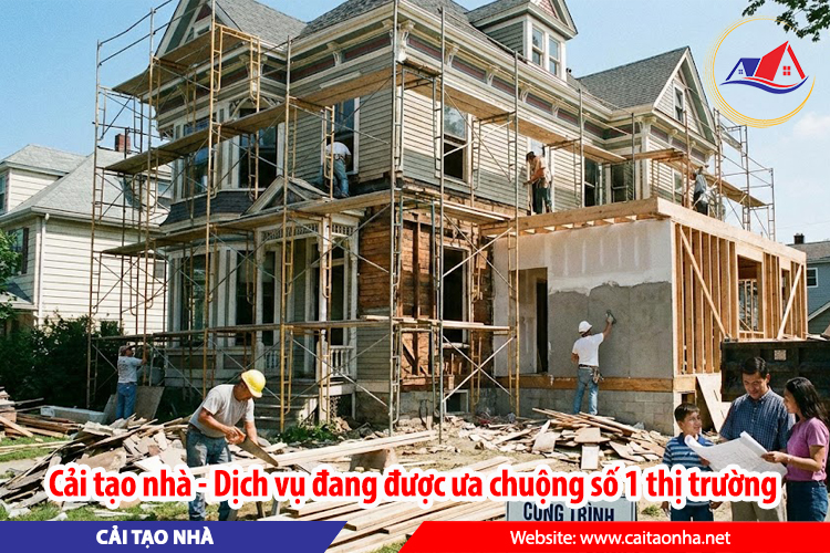 Cải tạo nhà dịch vụ đang được ưa chuộng số 1 thị trường