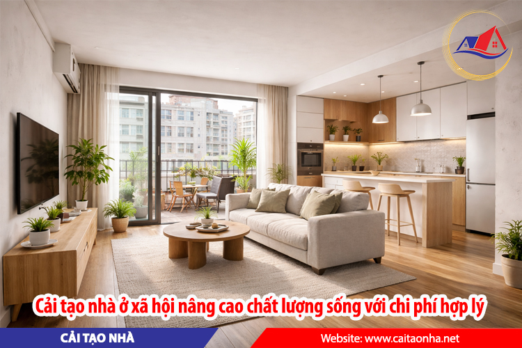 Cải tạo nhà ở xã hội nâng cao chất lượng sống với chi phí hợp lý