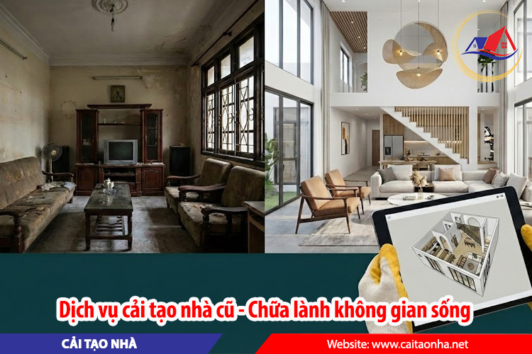 Dịch vụ cải tạo nhà cũ chữa lành không gian sống
