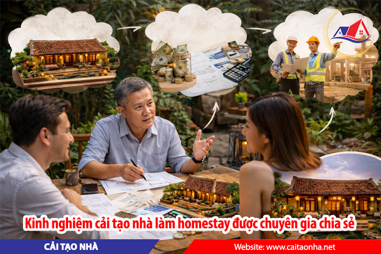 Kinh nghiệm cải tạo nhà làm homestay được chuyên gia chia sẻ