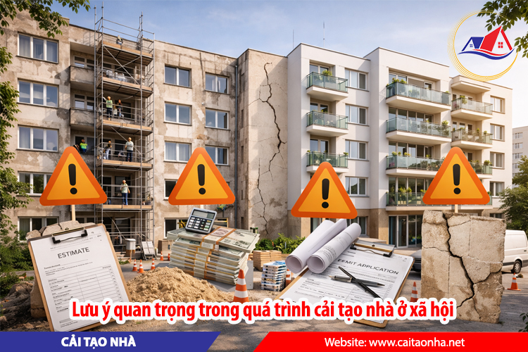 Lưu ý quan trọng trong quá trình cải tạo nhà ở xã hội