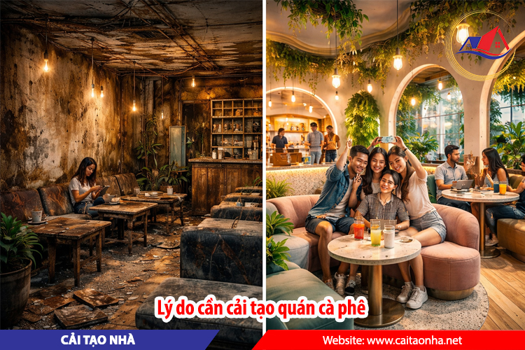 Lý do cần cải tạo quán cà phê