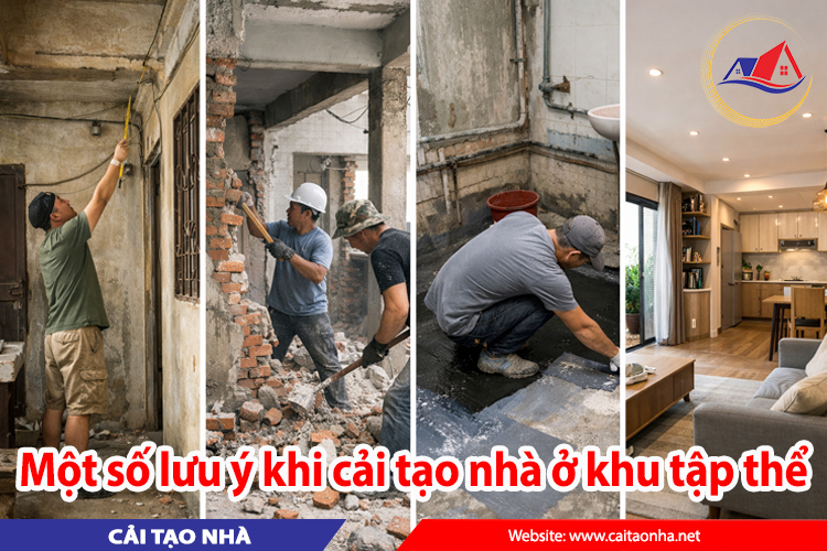 Một số lưu ý khi cải tạo nhà ở khu tập thể