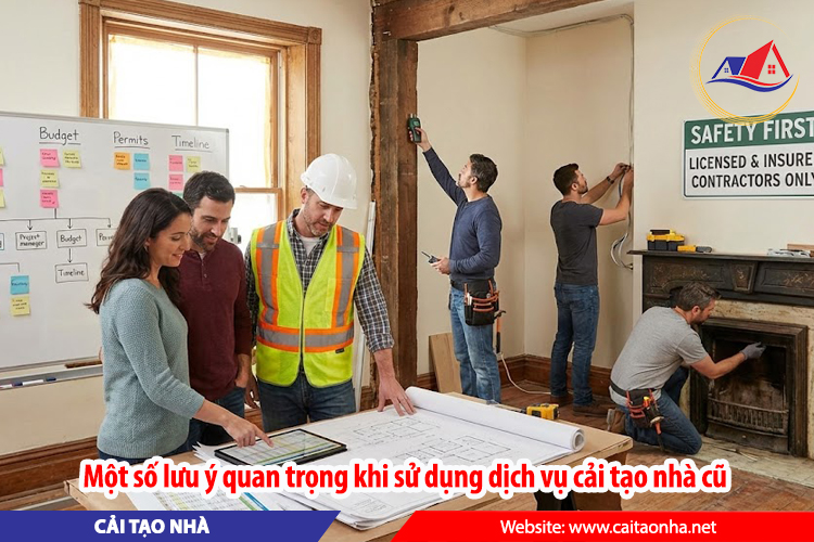 Một số lưu ỹ quan trọng khi sử dụng dịch vụ cải tạo nhà cũ