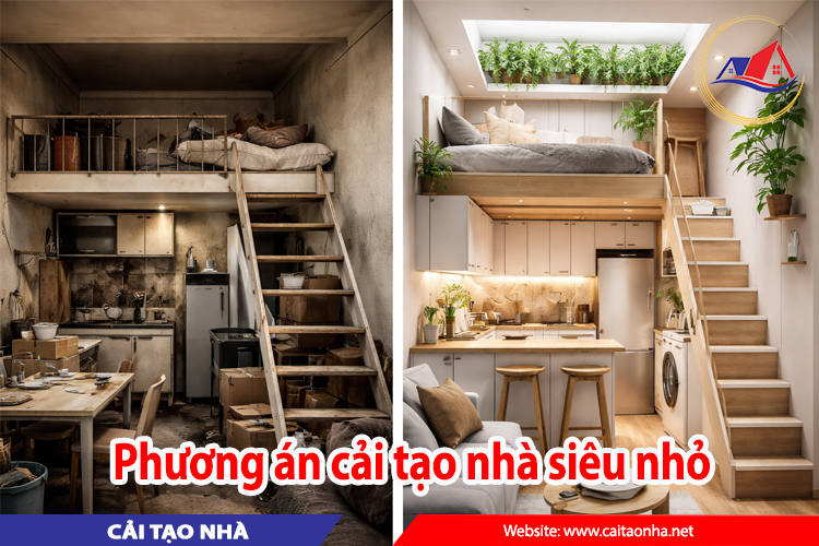 Phương án cải tạo nhà siêu nhỏ