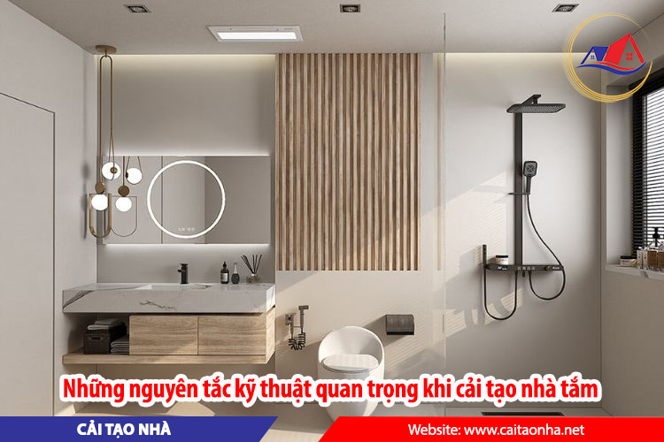 Những nguyên tắc kỹ thuật quan trọng khi cải tạo nhà tắm