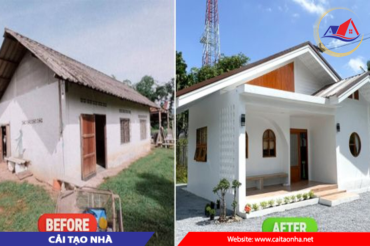 trước và sau khi cải tạo