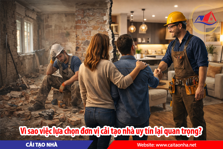 Vì sao việc lựa chọn đơn vị cải tạo nhà uy tín lại quan trọng