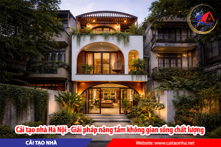 Cải tạo nhà Hà Nội - Giải pháp nâng tầm không gian sống chất lượng