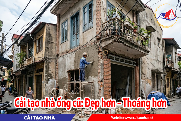cải tạo nhà ống cũ