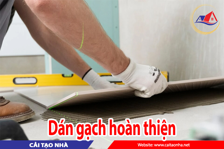 dán gạch hoàn thiện