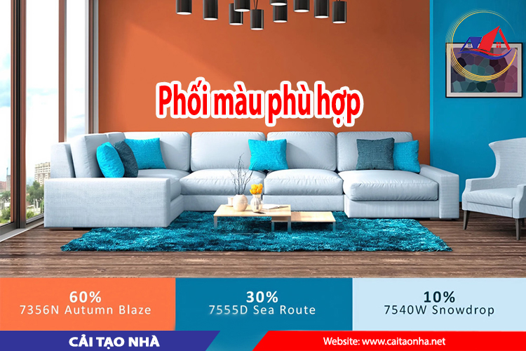 phối màu phù hợp 