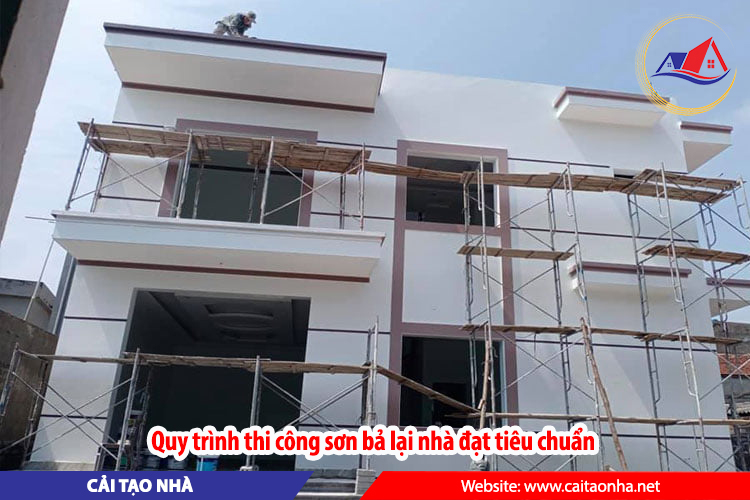 Quy trình thi công sơn bả lại nhà đạt tiêu chuẩn
