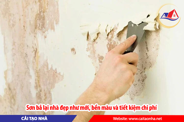 Sơn bả lại nhà đẹp như mới, bề màu và tiết kiệm chi phí