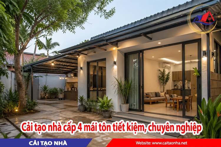 cải tạo nhà cấp 4 mái tôn