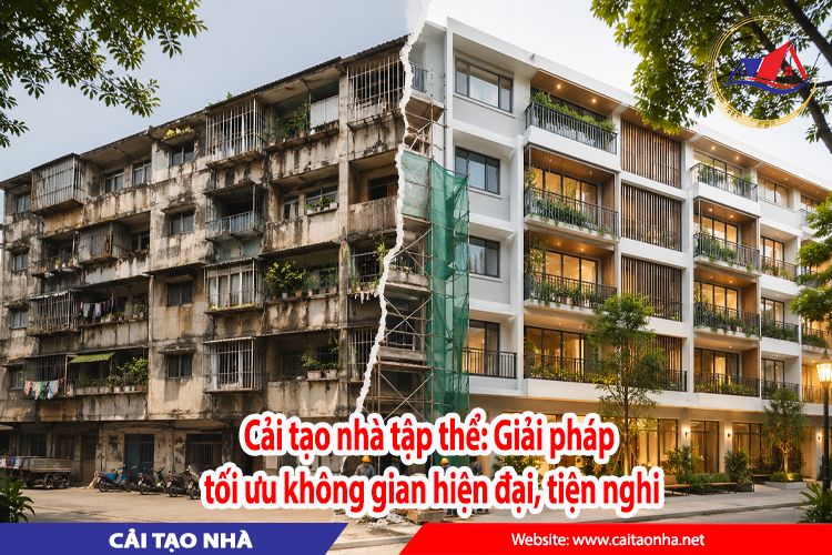 Cải tạo nhà tập thể: Giải pháp tối ưu không gian hiện đại, tiện nghi