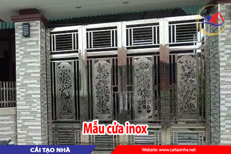 mẫu cửa inox