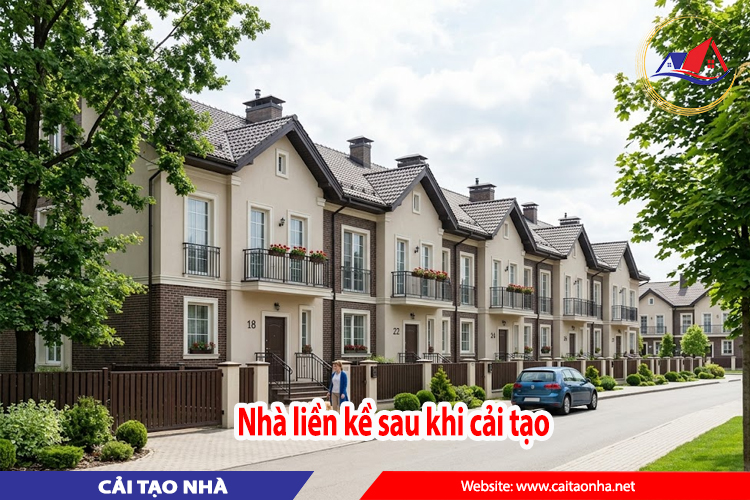 nhà liền kề sau cải tạo