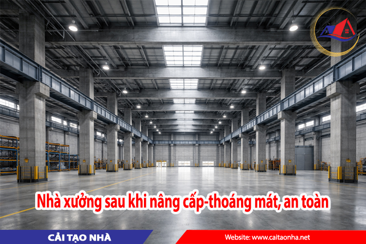 nhà xưởng sau khi nâng cấp