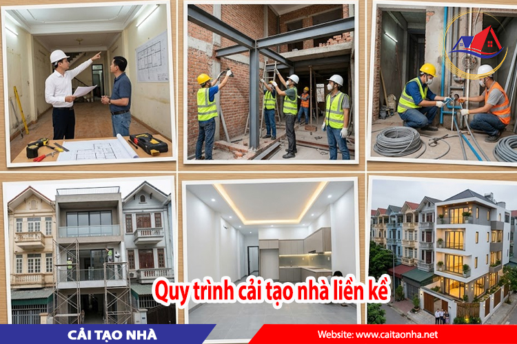 quy trình cải tạo nhà liền kề