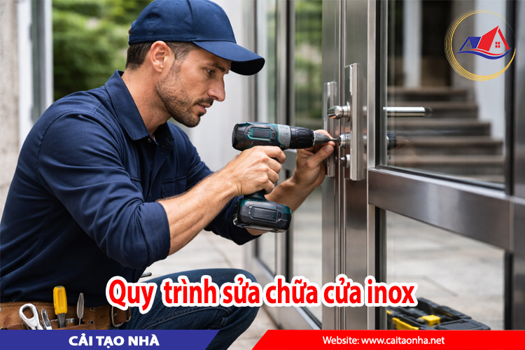 quy trình sửa chữa cửa inox