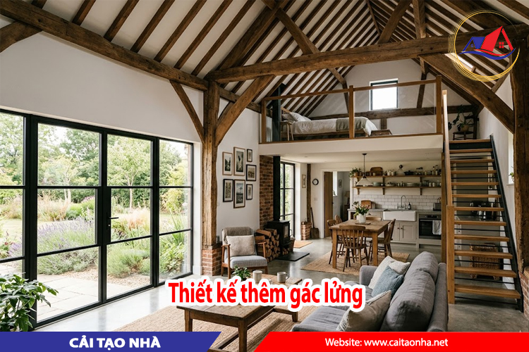 thiết kế thêm gác lửng