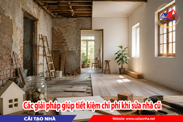 Các giải pháp giúp tiết kiệm chi phí khi sửa nhà cũ
