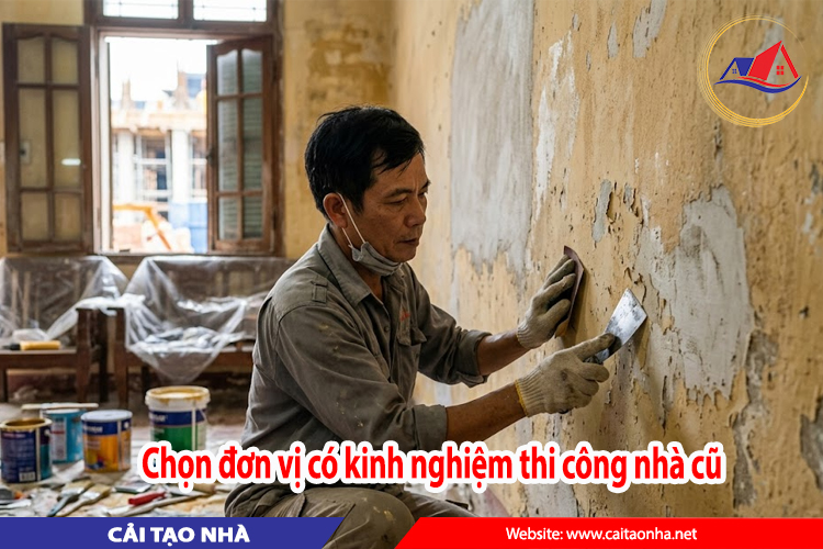 có kinh nghiệm thi công nhà cũ