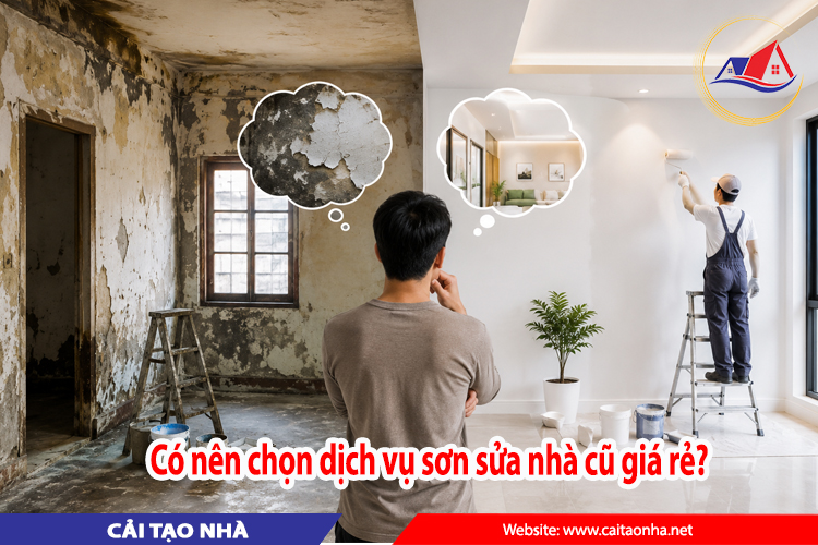 có nên chọn dịch vụ sơn sửa nhà cũ giá rẻ