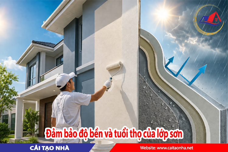 Đảm bảo độ bền và tuổi thọ của lớp sơn