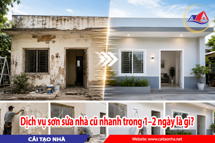 Dịch vụ sơn sửa nhà cũ nhanh trong 1–2 ngày là gì?