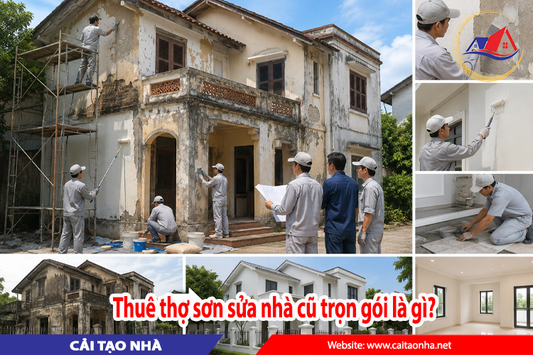 Thuê thợ sơn sửa nhà cũ trọn gói là gì?