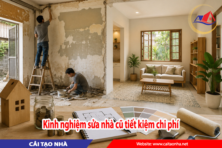 Kinh nghiệm sửa nhà cũ tiết kiệm chi phí