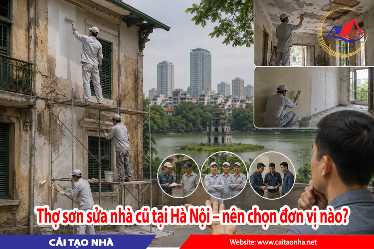 Thợ sơn sửa nhà cũ tại Hà Nội – nên chọn đơn vị nào?