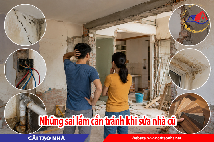 Những sai lầm cần tránh khi sửa nhà cũ