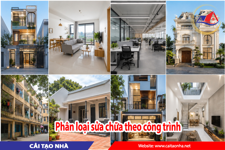 phân loại sửa chữa theo công trình