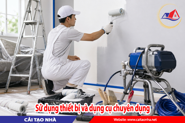 Sử dụng thiết bị và dụng cụ chuyên dụng