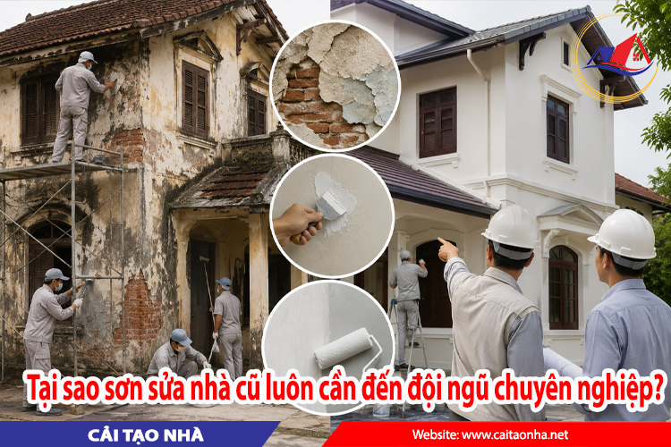 Tại sao sơn sửa nhà cũ luôn cần đến đội ngũ chuyên nghiệp?