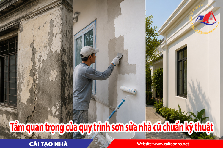 Tầm quan trọng của quy trình sơn sửa nhà cũ chuẩn kỹ thuật