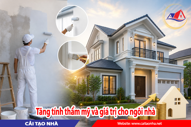 Tăng tính thẩm mỹ và giá trị cho ngôi nhà