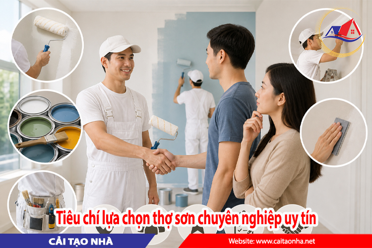 Tiêu chí lựa chọn thợ sơn chuyên nghiệp uy tín