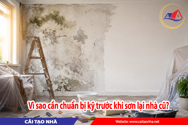 vì sao cần chuẩn bị kĩ trước khi sơn lại nhà cũ