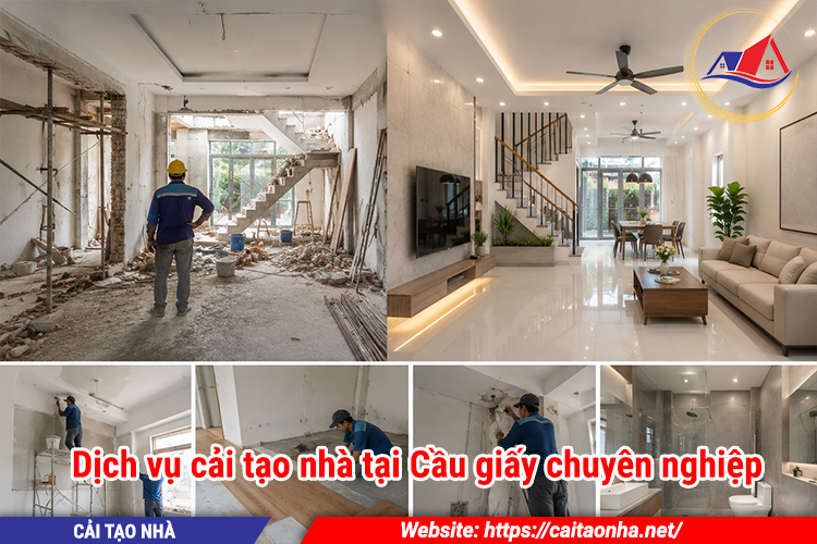 Dịch vụ cải tạo nhà tại Cầu giấy chuyên nghiệp