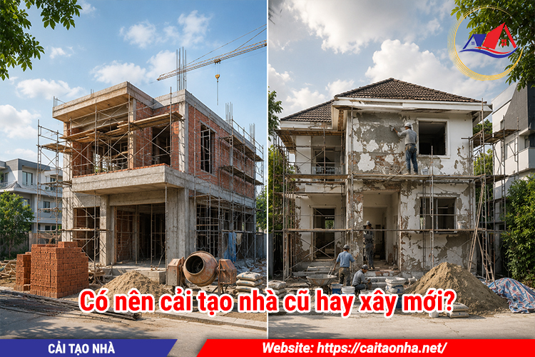 Có nên cải tạo nhà cũ hay xây mới?