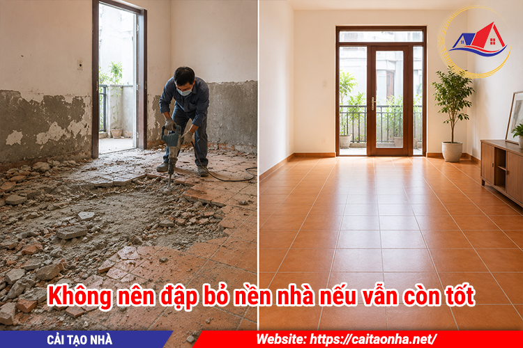 Không nên đập bỏ nền nhà nếu vẫn còn tốt