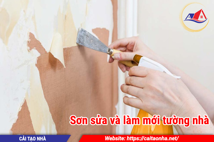 Sơn sửa và làm mới tường nhà