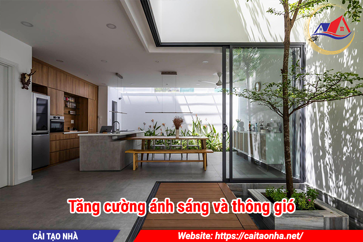 Tăng cường ánh sáng và thông gió
